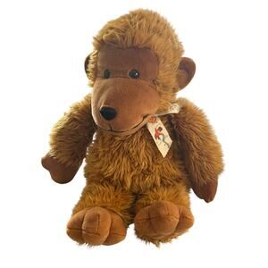 Vintage Jumbo 25" FAO Schwarz Fifth Ave Brown Monkey Plush Heritage Collection